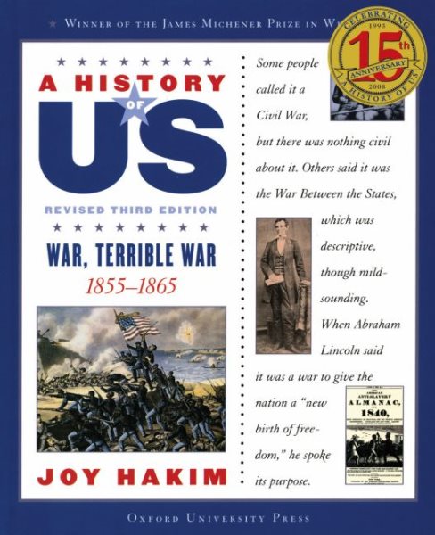A History of US: War, Terrible War: 1855-1865 A History of US Book Six (A History of US, 6) cover