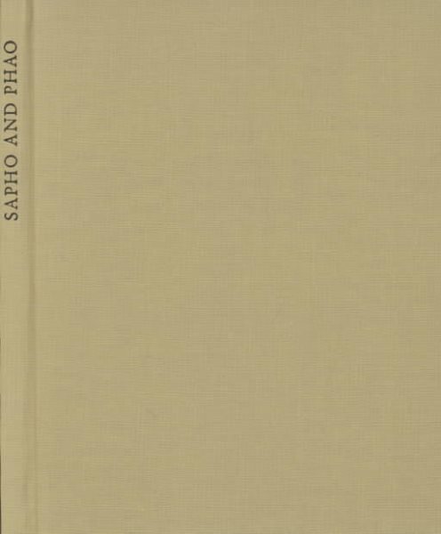 Sapho and Phao (Malone Society Reprints, 165) cover