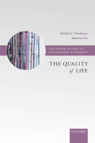The Quality of Life (WIDER Studies in Development Economics) cover