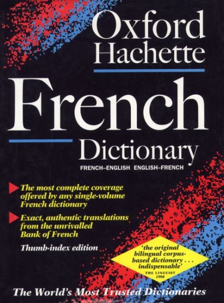 The Oxford-Hachette French Dictionary (2nd ed) (Thumb Index ed) cover