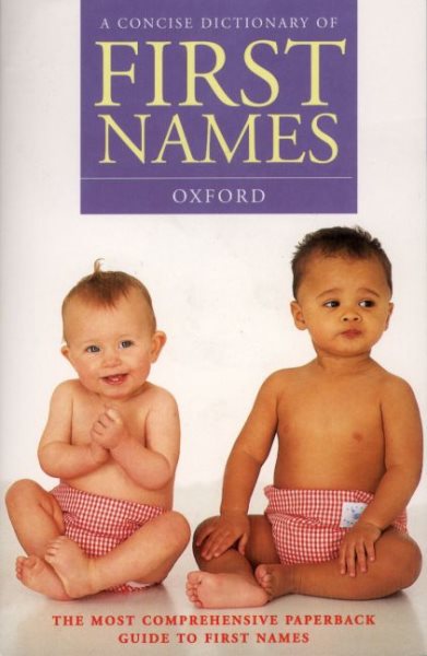 A Concise Dictionary of First Names (Oxford paperback reference) cover