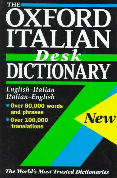 The Oxford Italian Desk Dictionary cover