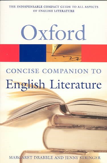 The Concise Oxford Companion to English Literature (Oxford Quick Reference) cover
