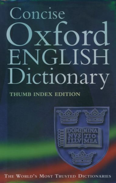 Concise Oxford English Dictionary: Thumb Edition cover