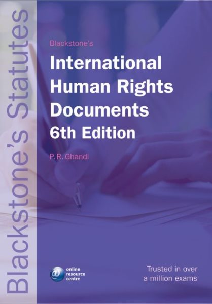 Blackstone's Statutes on International Human Rights Documents (Blackstone's Statute Book Series) cover