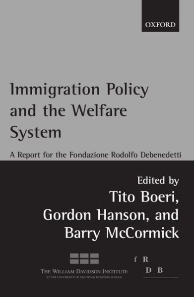 Immigration Policy And The Welfare System: A Report for the Fondazione Rodolfo Debenedetti cover