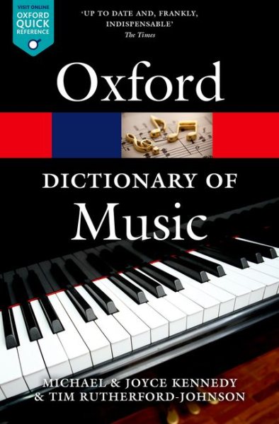 The Oxford Dictionary of Music (Oxford Quick Reference) cover
