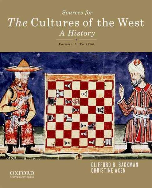 Sources for The Cultures of the West: A History, Vol. 1