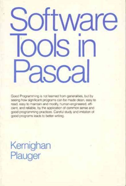 Software Tools in Pascal cover