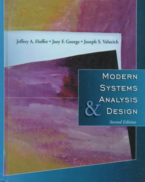 Modern Systems Analysis and Design (2nd Edition) cover