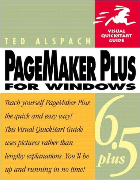 PageMaker 6.5 Plus for Windows, Second Edition (Visual QuickStart Guide) cover