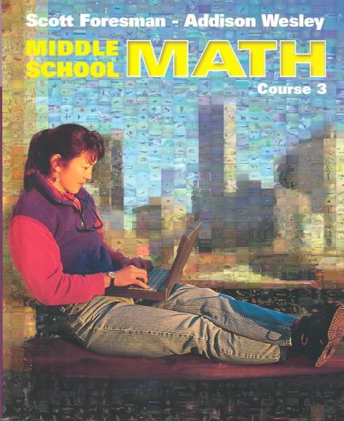 MIDDLE SCHOOL MATH COURSE 3 SE 1999C cover
