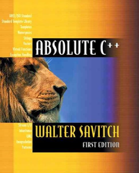 Absolute C++ cover