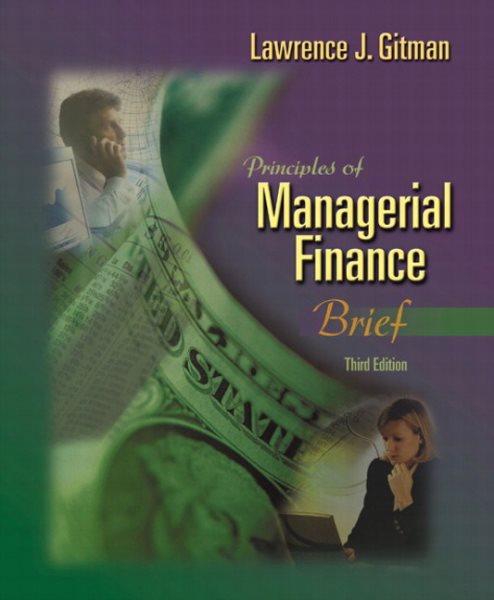 Principles of Managerial Finance, Brief (3rd Edition) cover