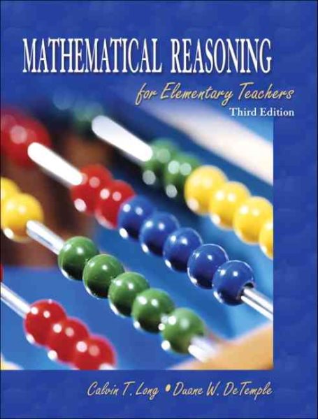 Mathematical Reasoning for Elementary Teachers, Third Edition cover