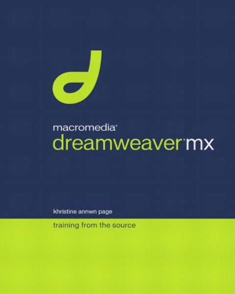 Macromedia Dreamweaver Mx Training from the Source cover