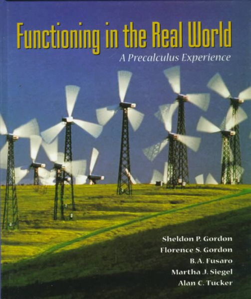 Functioning in the Real World: A Precalculus Experience cover