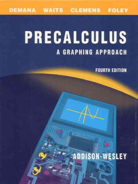 Precalculus: A Graphing Approach cover