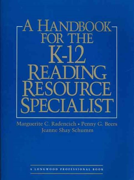 A Handbook for the K-12 Reading Resource Specialists cover