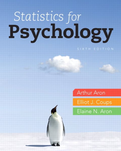 Statistics for Psychology, 6th Edition cover