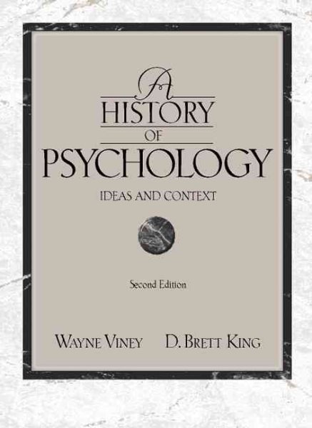 A History of Psychology: Ideas and Context (2nd Edition) cover
