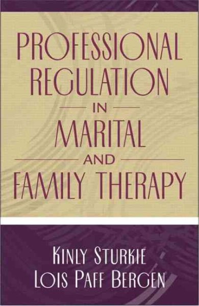 Professional Regulation in Marital and Family Therapy cover