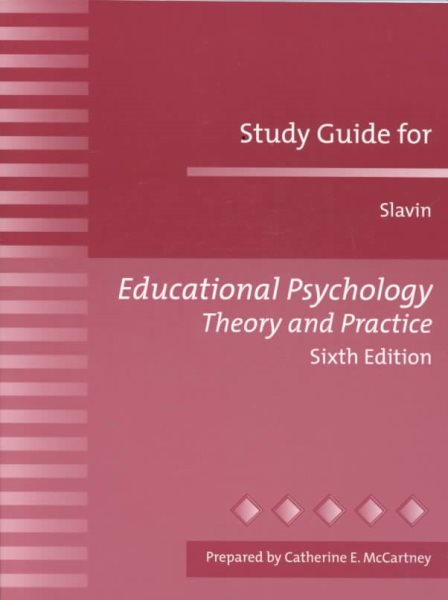 Educational Psychology Theory and Practice (Study Guide) cover