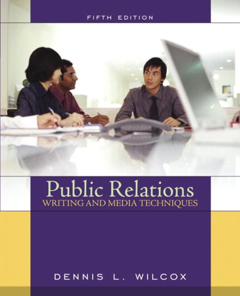 Public Relations Writing and Media Techniques (5th Edition) cover