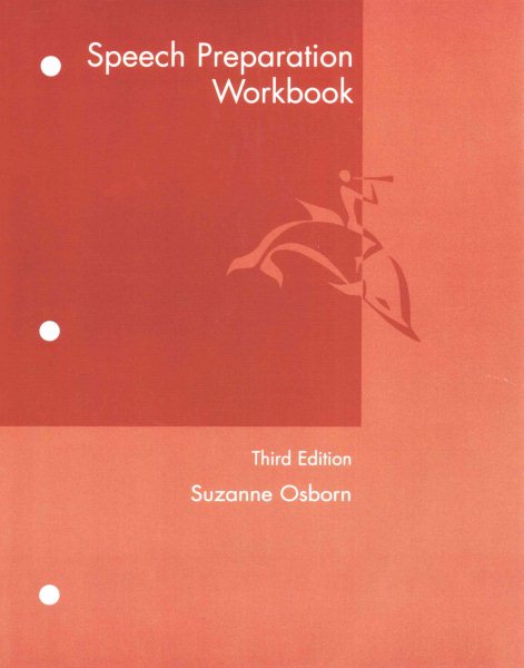 Speech Preparation Workbook cover