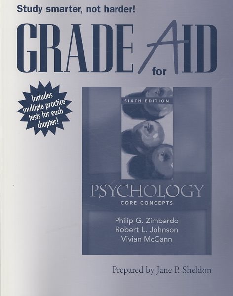 Grade Aid for Psychology: Core Concepts cover