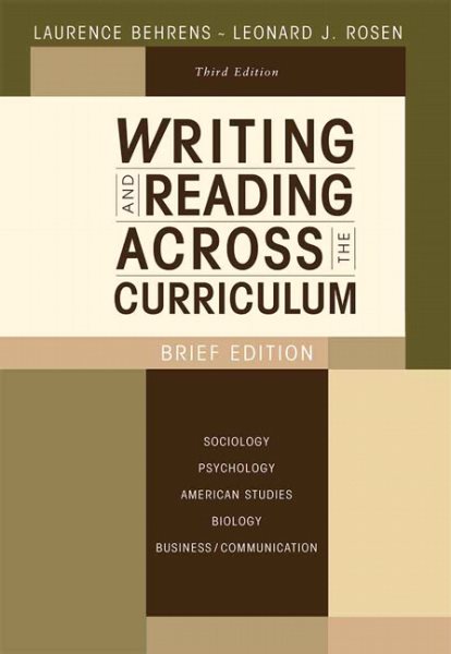 Writing and Reading Across the Curriculum, Brief Edition (3rd Edition)