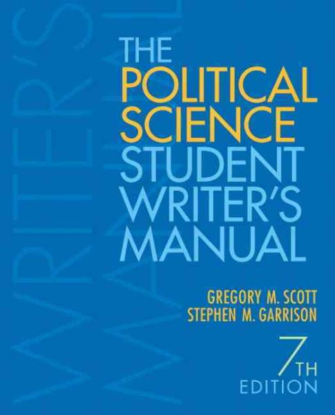 The Political Science Student Writer's Manual (7th Edition) cover