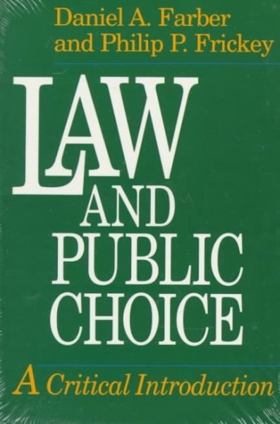 Law and Public Choice: A Critical Introduction cover