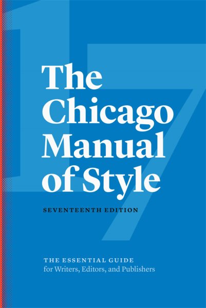 The Chicago Manual of Style, 17th Edition cover
