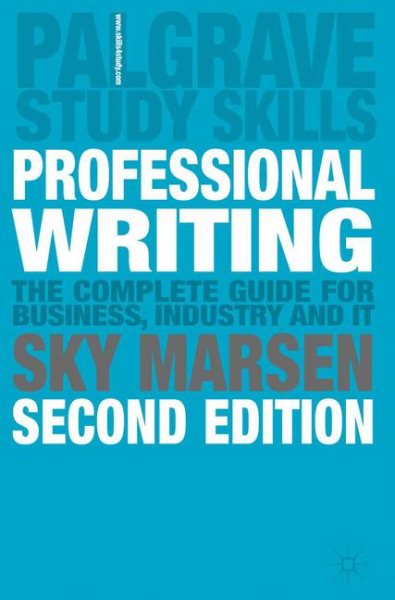 Professional Writing: 2nd Edition (Palgrave Study Guides) cover