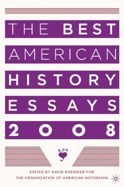 The Best American History Essays 2008 cover