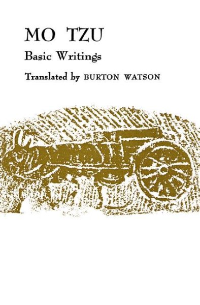 Mo Tzu: Basic Writings cover