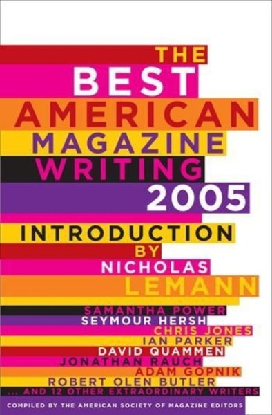 The Best American Magazine Writing 2005 cover
