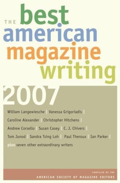 The Best American Magazine Writing 2007 cover