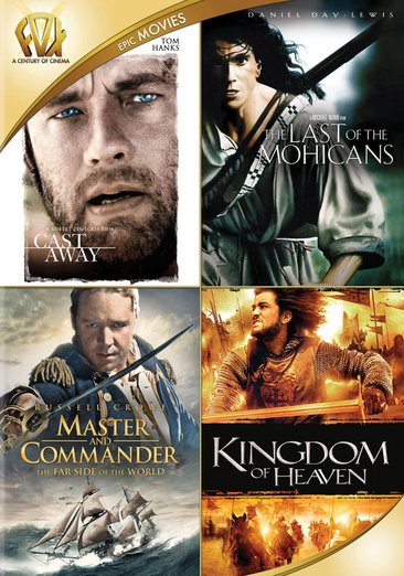 Cast Away / Last of the Mohicans / Master and Commander: The Far Side of the World / Kingdom of Heaven cover