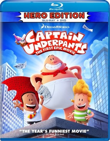 Captain Underpants: The First Epic Movie [Blu-ray] cover
