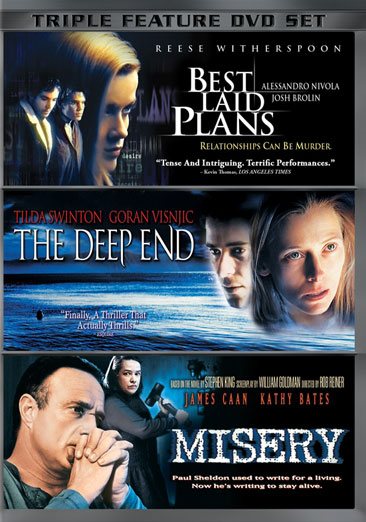Triple Feature DVD Set: Best Laid Plans, The Deep End, Misery cover
