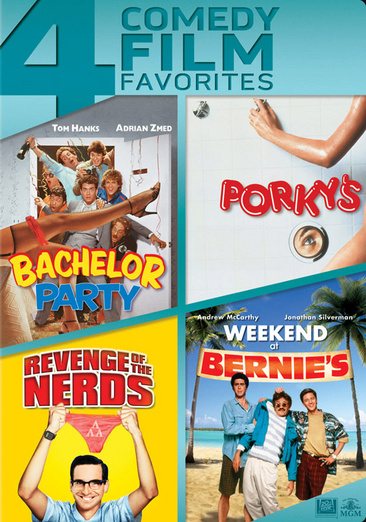 Bachelor Party / Porky's / Revenge of the Nerds / Weekend at Bernie's Quadruple Feature cover