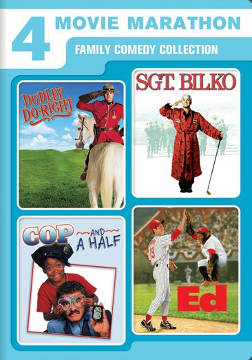 4 Movie Marathon: Family Comedy Collection (Dudley Do-Right / Sgt. Bilko / Cop and a Half / Ed) cover