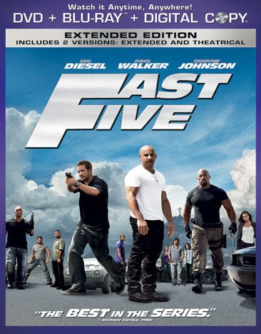 Fast Five (Two-Disc DVD/Blu-ray Combo in DVD Packaging) cover