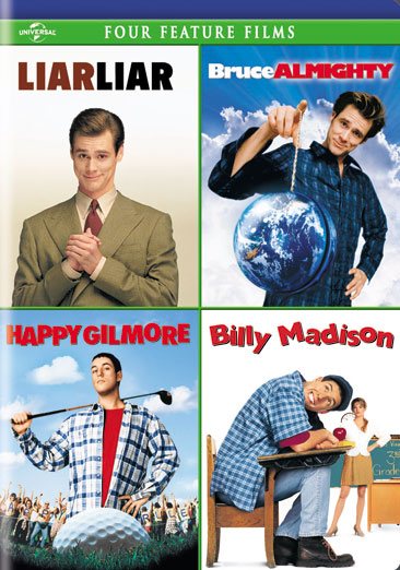 Liar Liar / Bruce Almighty / Happy Gilmore / Billy Madison Four Feature Films cover