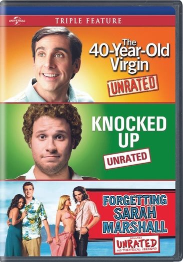 The 40-Year-Old Virgin / Knocked Up / Forgetting Sarah Marshall Triple Feature [DVD] cover