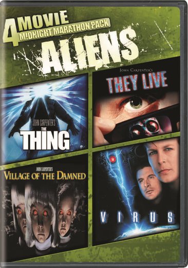 4-Movie Midnight Marathon Pack: Aliens: The Thing / They Live / Village Of The Damned / Virus cover