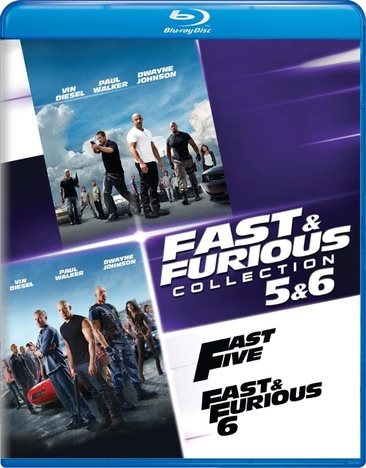 Fast & Furious Collection: 5 & 6 - Blu-ray + Digital HD + The Fate of the Furious Fandango Cash cover