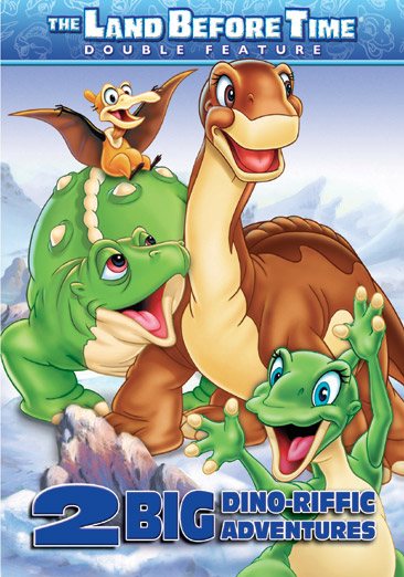 The Land Before Time: 2 Dino-Riffic Adventures (The Land Before Time Volume VIII: The Big Freeze/ The Land Before Time Volume IX: Journey to Big Water) cover